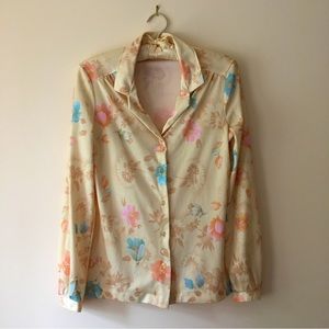 Vintage floral button down shirt